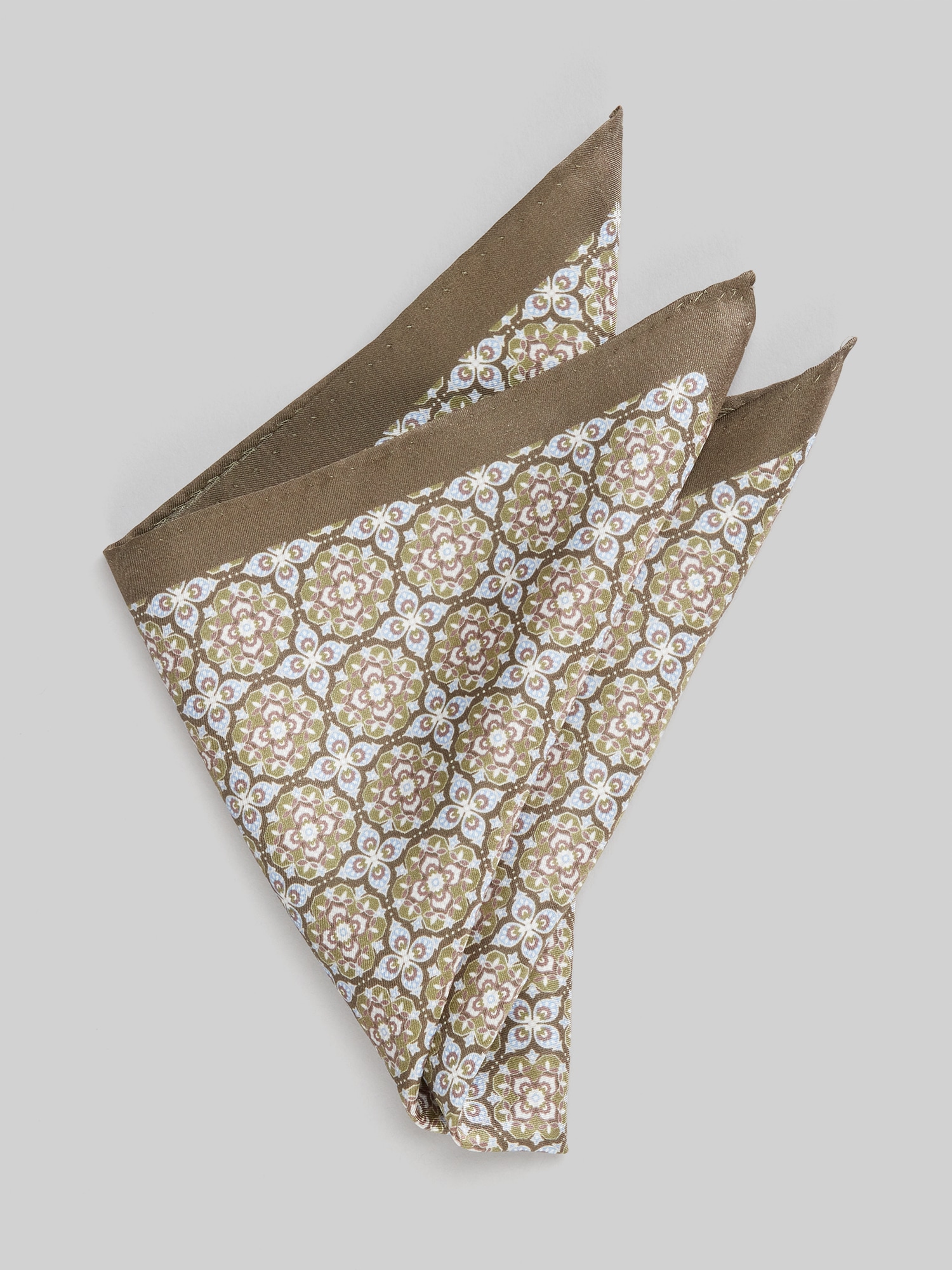 Watercolor Medallion Pocket Square