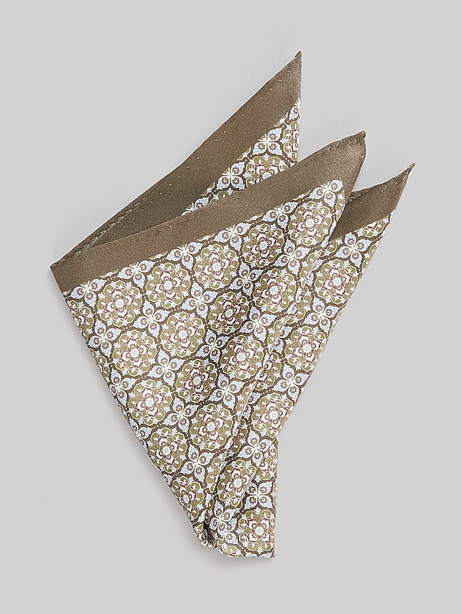 Joseph Abboud Watercolor Medallion Pocket Square