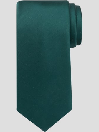 slim fit dress slacks Linen Sage Green Tie Set Traditional main image 0