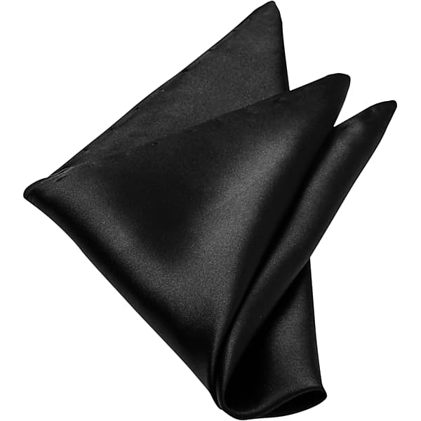Pronto Uomo Men's Silk Pocket Square Black - Size: One Size - Only Available at Men's Wearhouse