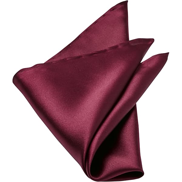 Pronto Uomo Men's Silk Pocket Square Purple Wine - Size: One Size - Only Available at Men's Wearhouse TMW88PD80006
