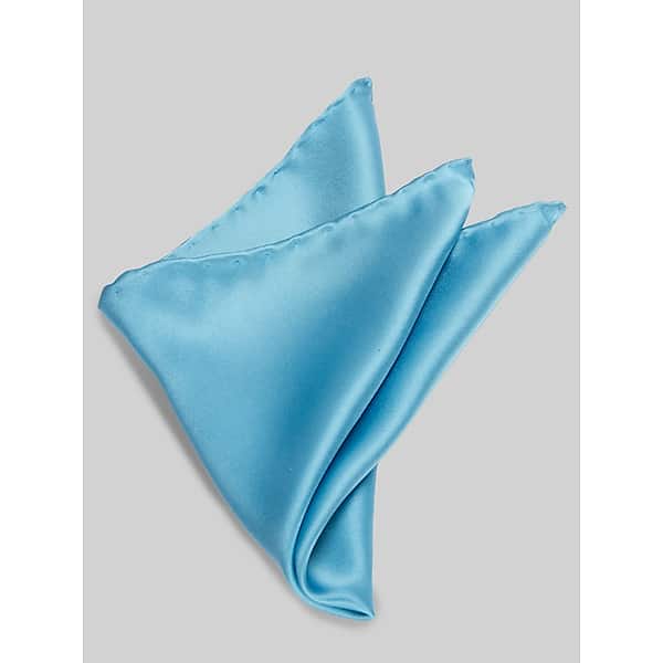 Pronto Uomo Men's Silk Pocket Square Lake - Size: One Size - Only Available at Men's Wearhouse TMW88PD80026