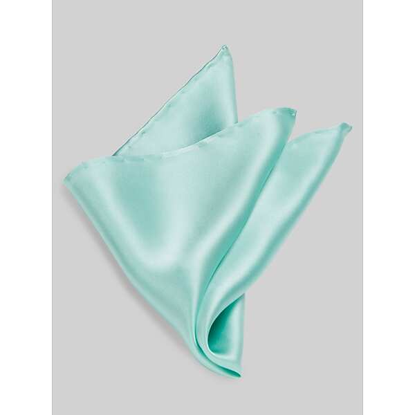 Pronto Uomo Men's Silk Pocket Square Light Malibu - Size: One Size - Only Available at Men's Wearhouse TMW88PD80091