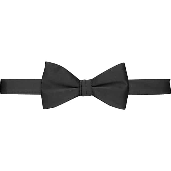 Pronto Uomo Men's Silk Pre-Tied Bow Tie Black - Size: One Size - Only Available at Men's Wearhouse