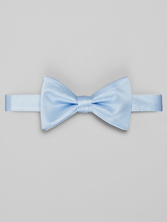 Pronto Uomo Men's Solid Pre-Tied Bow Tie