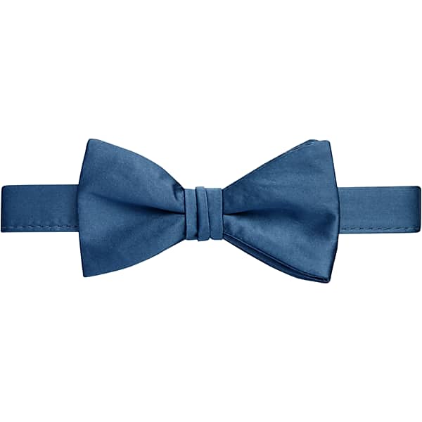 Pronto Uomo Men's Silk Pre-Tied Bow Tie Steel Blue - Size: One Size - Only Available at Men's Wearhouse TMW88PE80011
