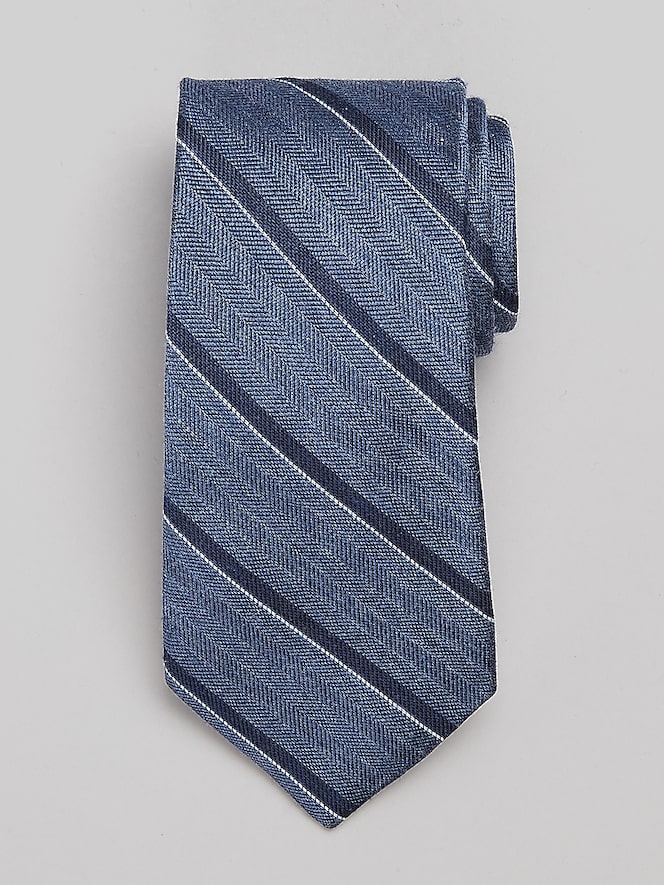 Joseph Abboud Chevron Stitch Stripe Tie