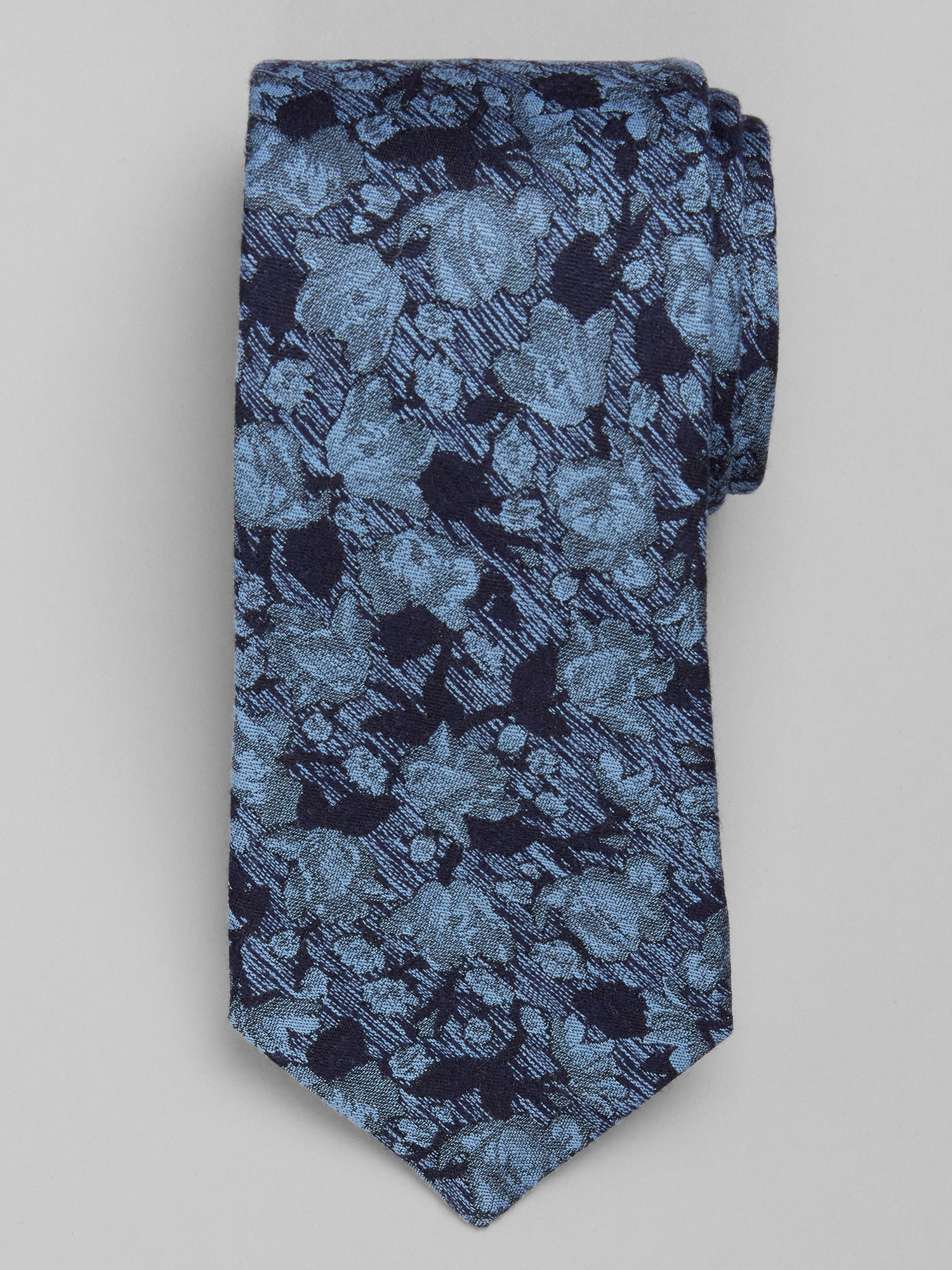 Striated Floral Tie