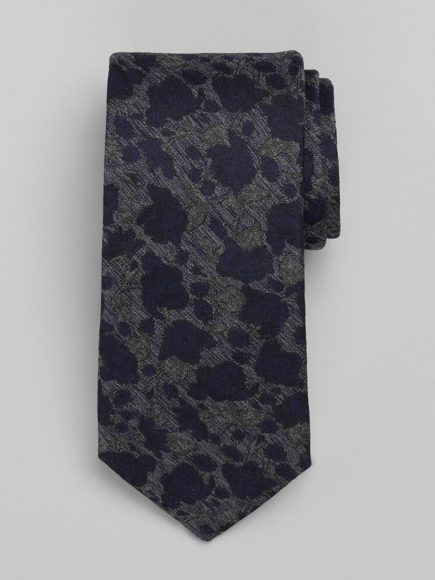 Striated Floral Tie