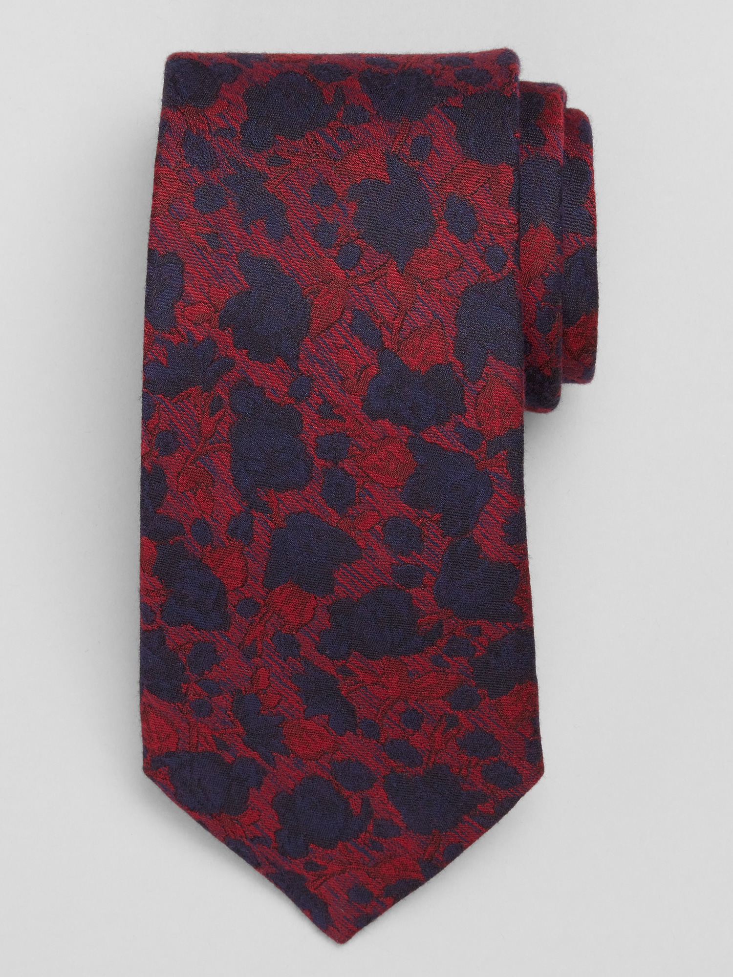 Striated Floral Tie