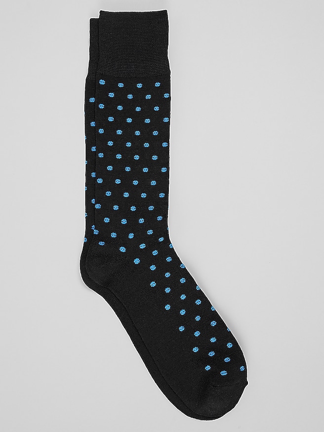 Men's Circle Dot Dress Socks, 1-Pair