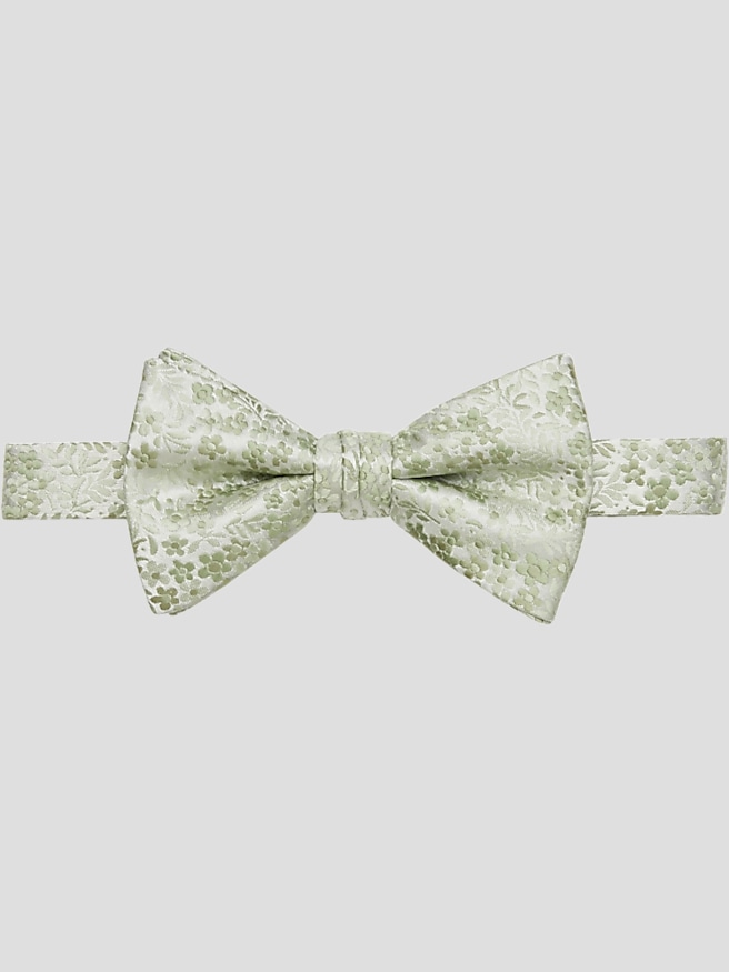 Egara Men's Floral Pre-Tied Bow Tie , Green