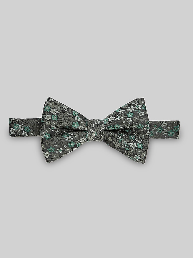 Egara Men's Floral Pre-Tied Bow Tie , Green