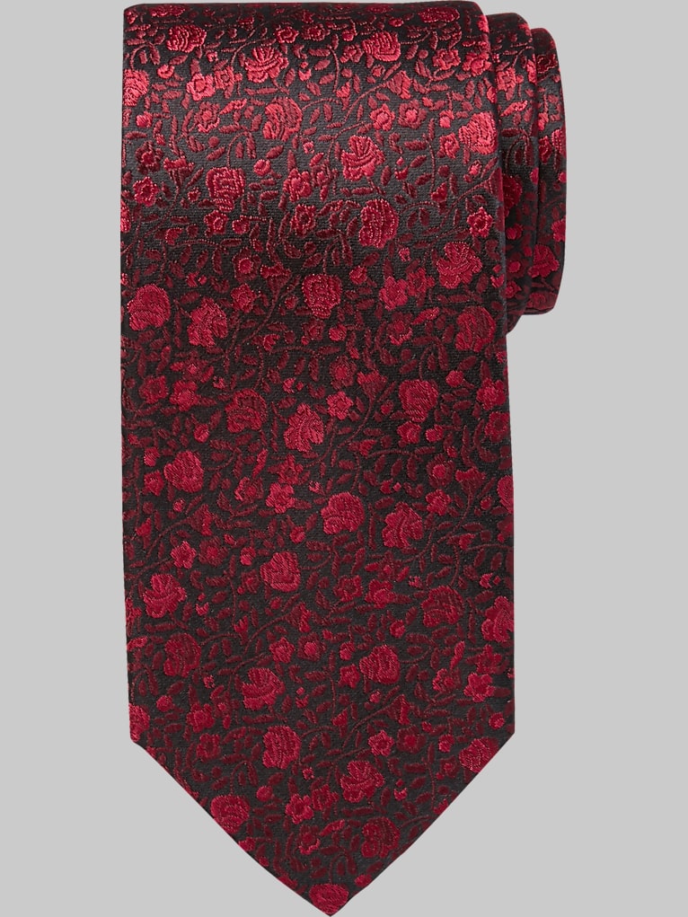 Pronto Uomo Narrow Floral Silk Tie