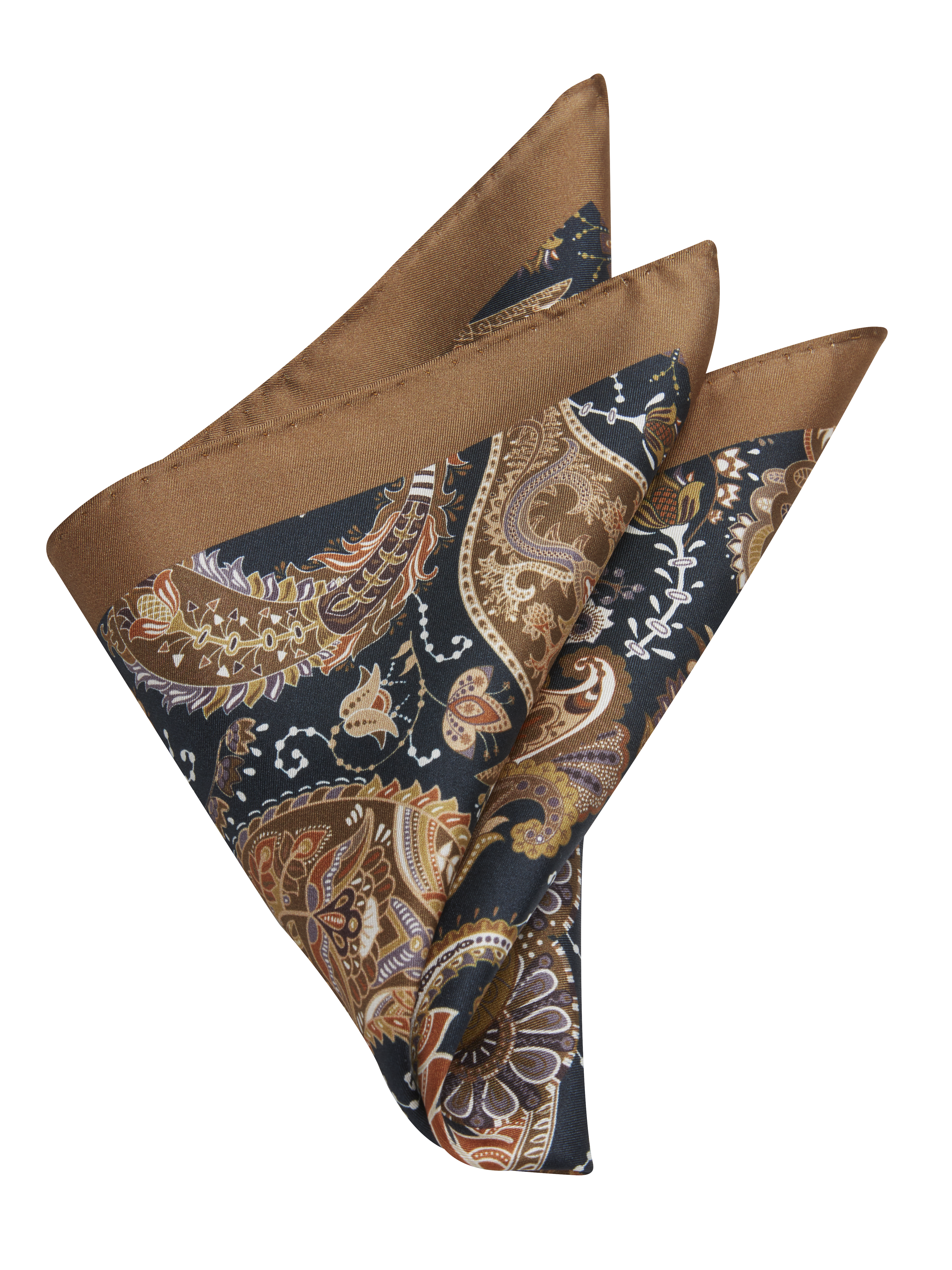 Botanical Paisley Silk Pocket Square