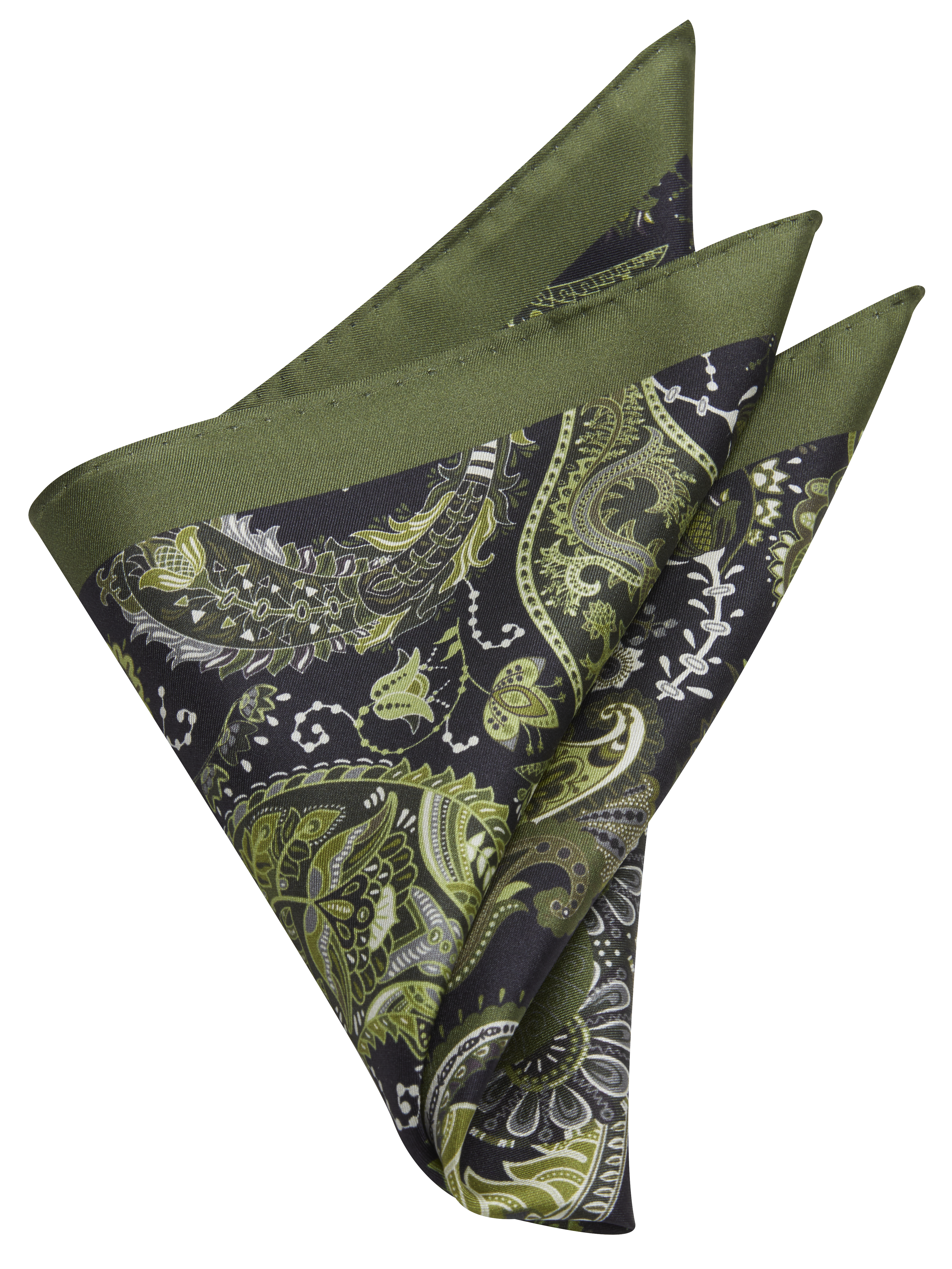 Botanical Paisley Silk Pocket Square