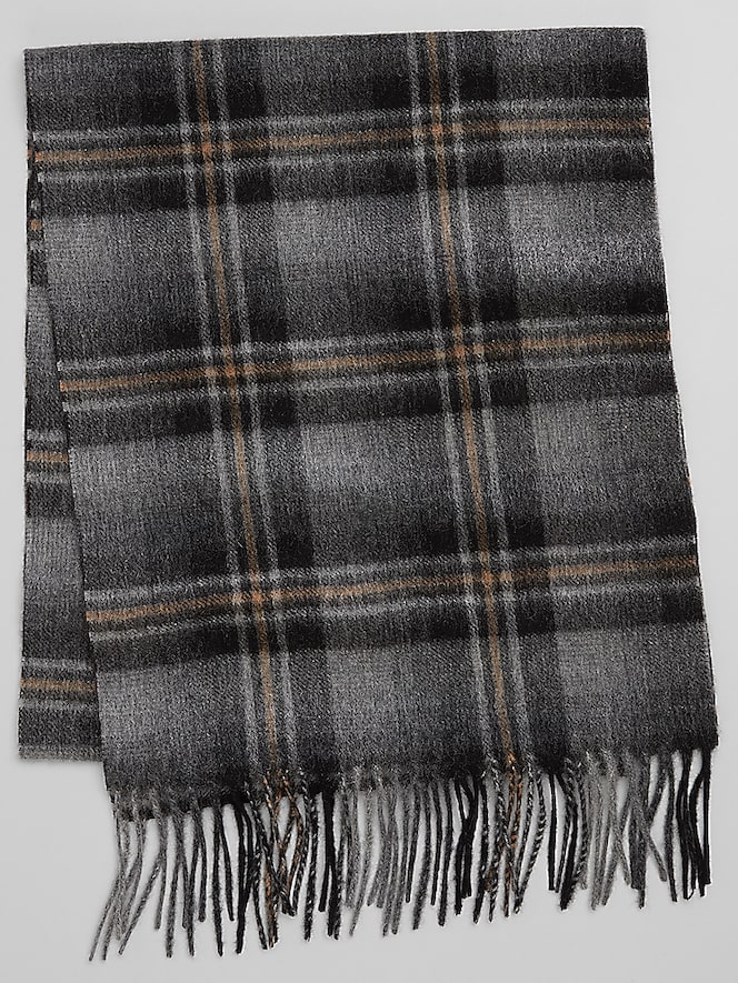 Joseph Abboud Ombre Plaid Cashmere Scarf