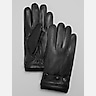Joseph Abboud Leather Gloves with Wrist Strap