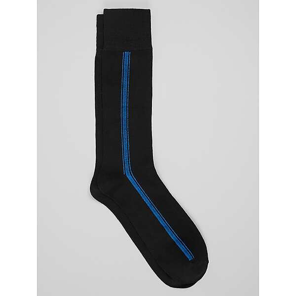 Joseph Abboud Men's Side Stripe Dress Socks, 1-Pair Navy - Size: One Size