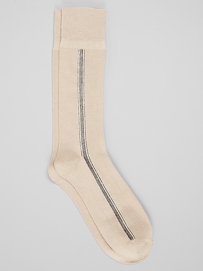 Men's Side Stripe Dress Socks, 1-Pair