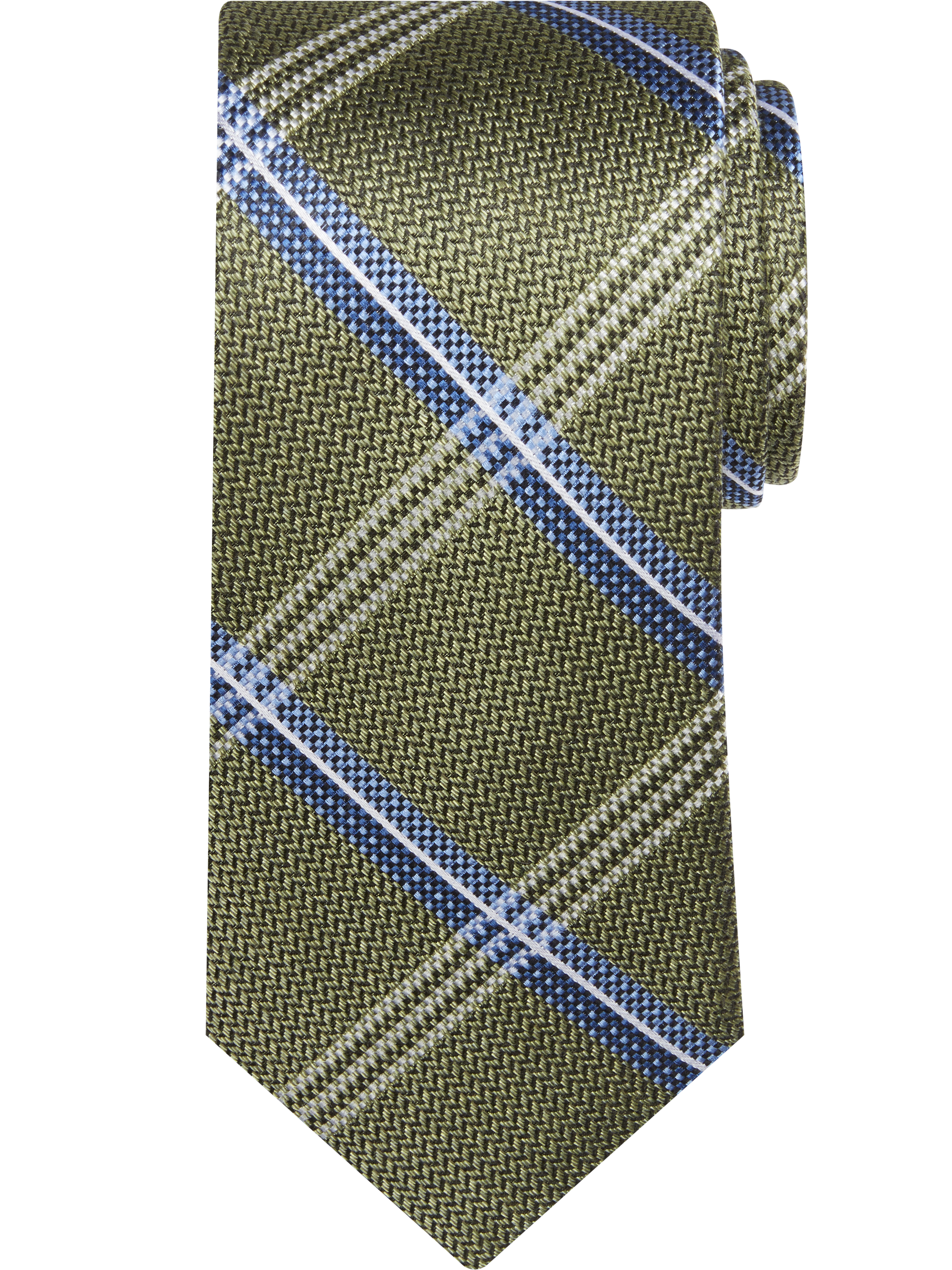 Narrow Chevron Check Tie
