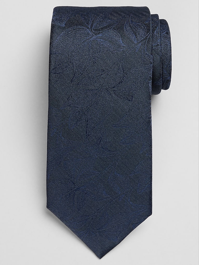 Calvin Klein Narrow Tonal Botanical Tie