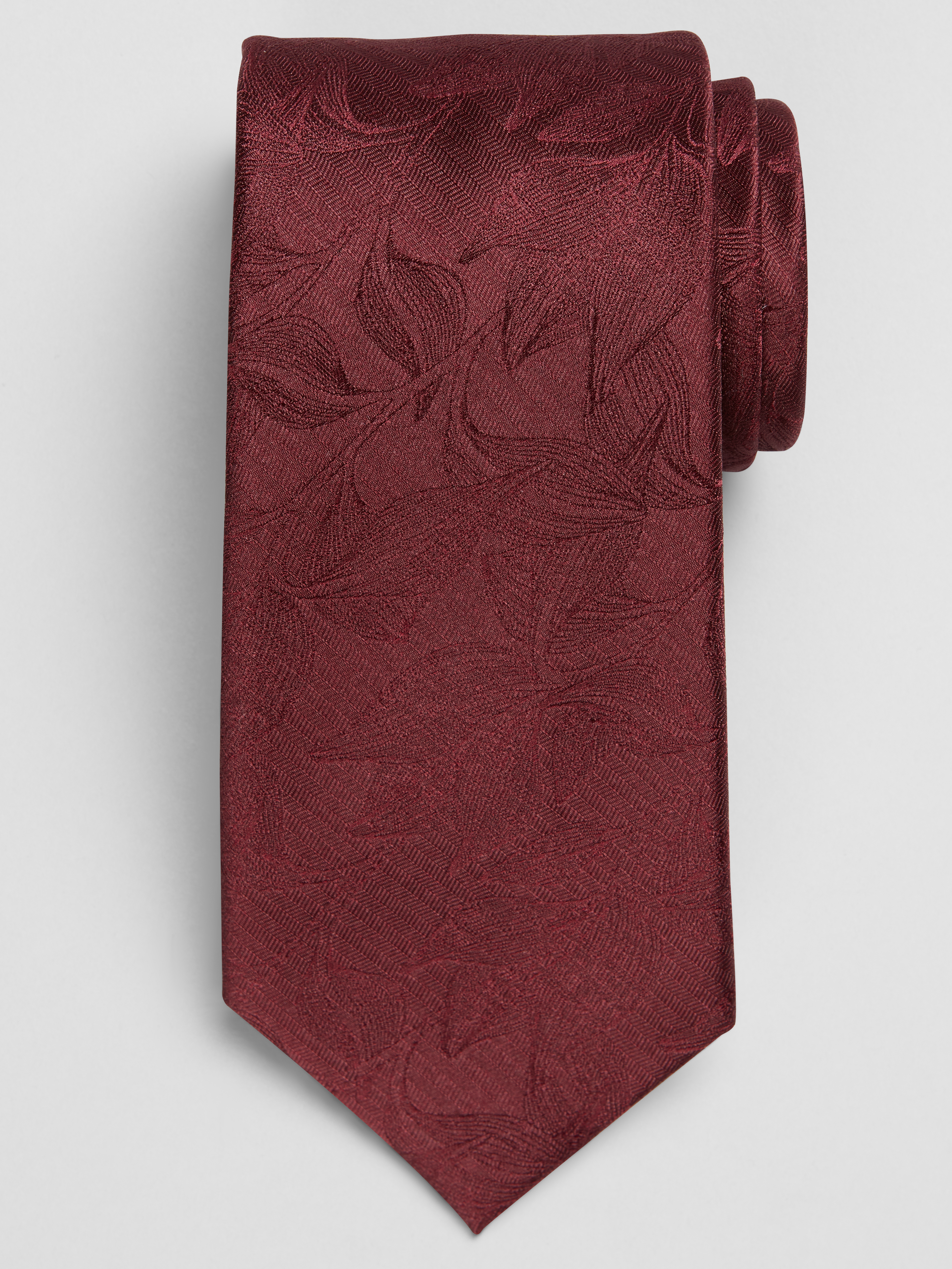 Narrow Tonal Botanical Tie
