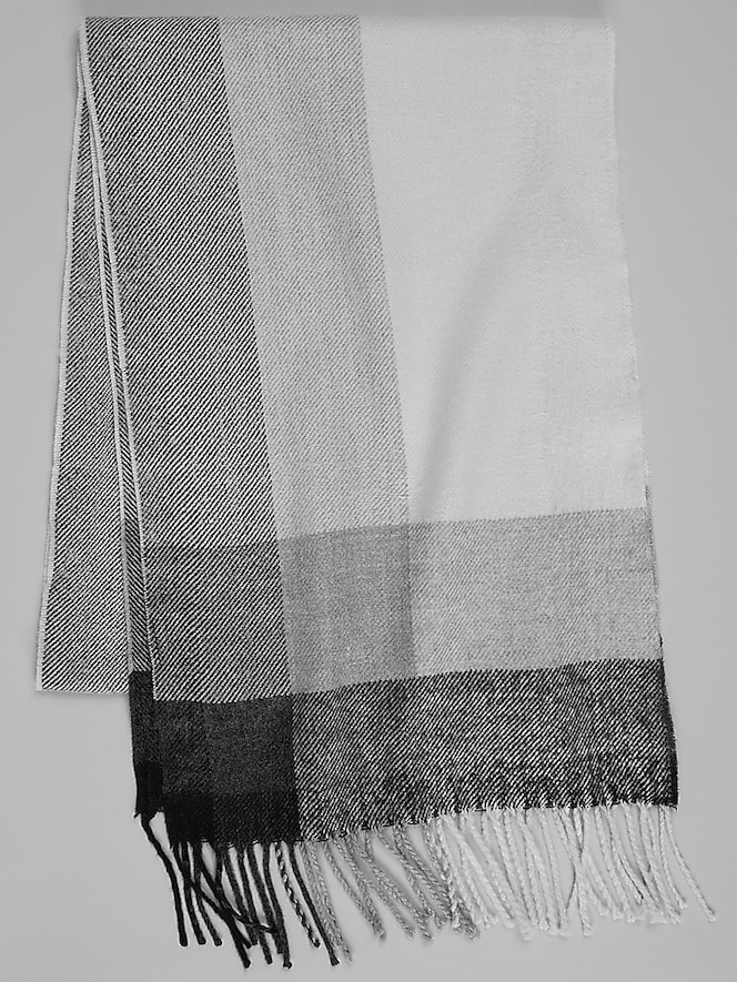 Awearness Kenneth Cole Asymmetrical Plaid Scarf