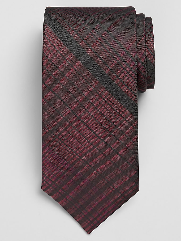 Calvin Klein Narrow Ombre Plaid Tie