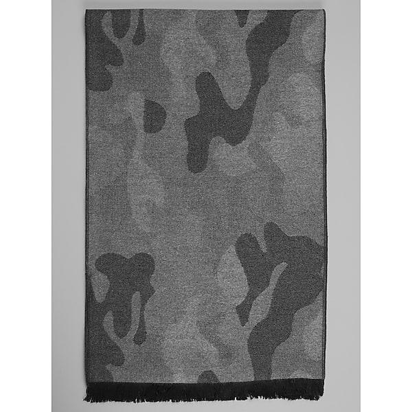 Awearness Kenneth Cole Men's Modern Camo Scarf Black - Size: One Size