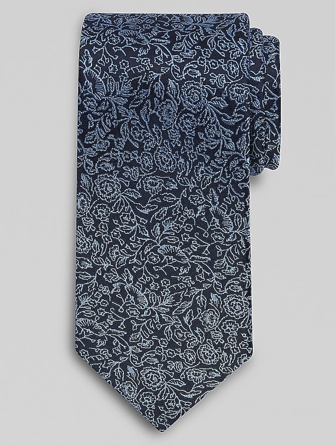 Joseph Abboud Narrow Ginkgo Leaves Tie