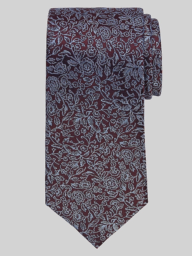 Joseph Abboud Narrow Ginkgo Leaves Tie