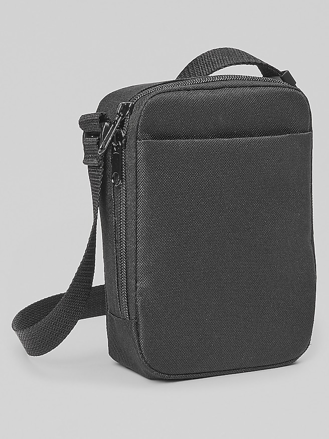 Pronto Uomo Men's Small Crossbody Bag , Black