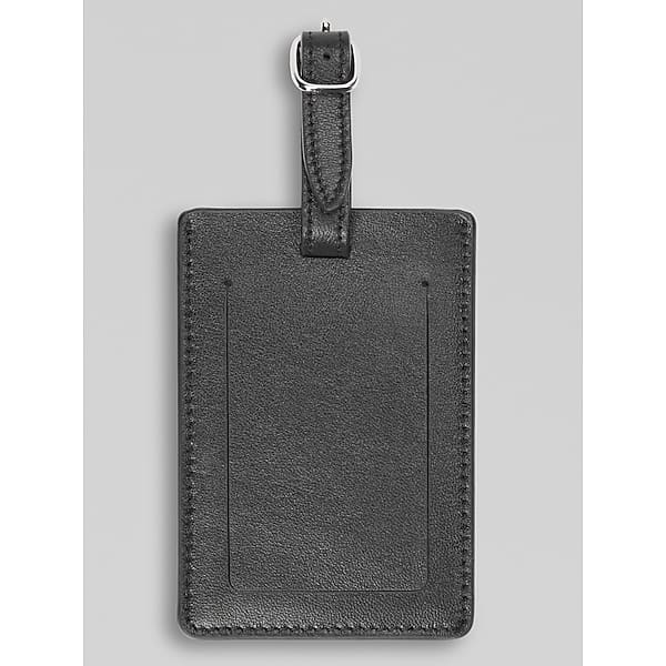 Pronto Uomo Men's Luggage Tag Holder Black - Size: One Size - Only Available at Men's Wearhouse TMW8ANB80002