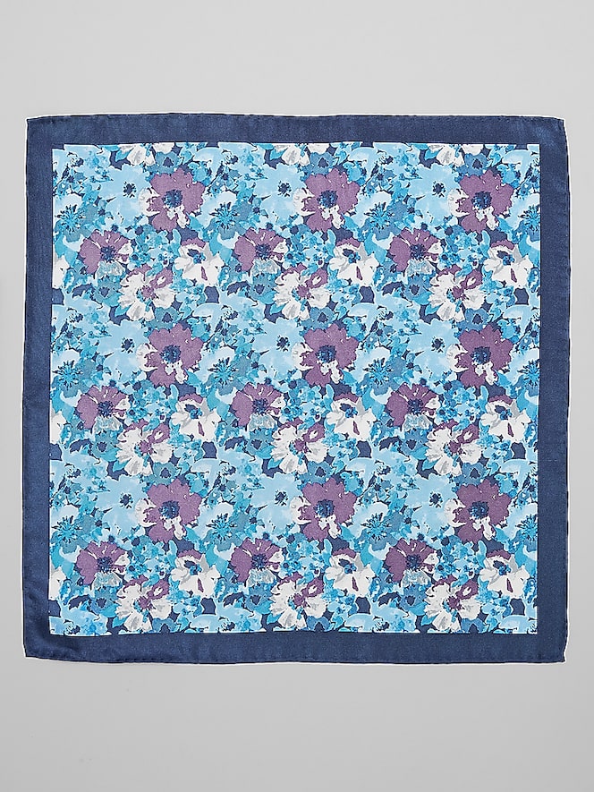 Joseph Abboud Abstract Flower Pocket Square