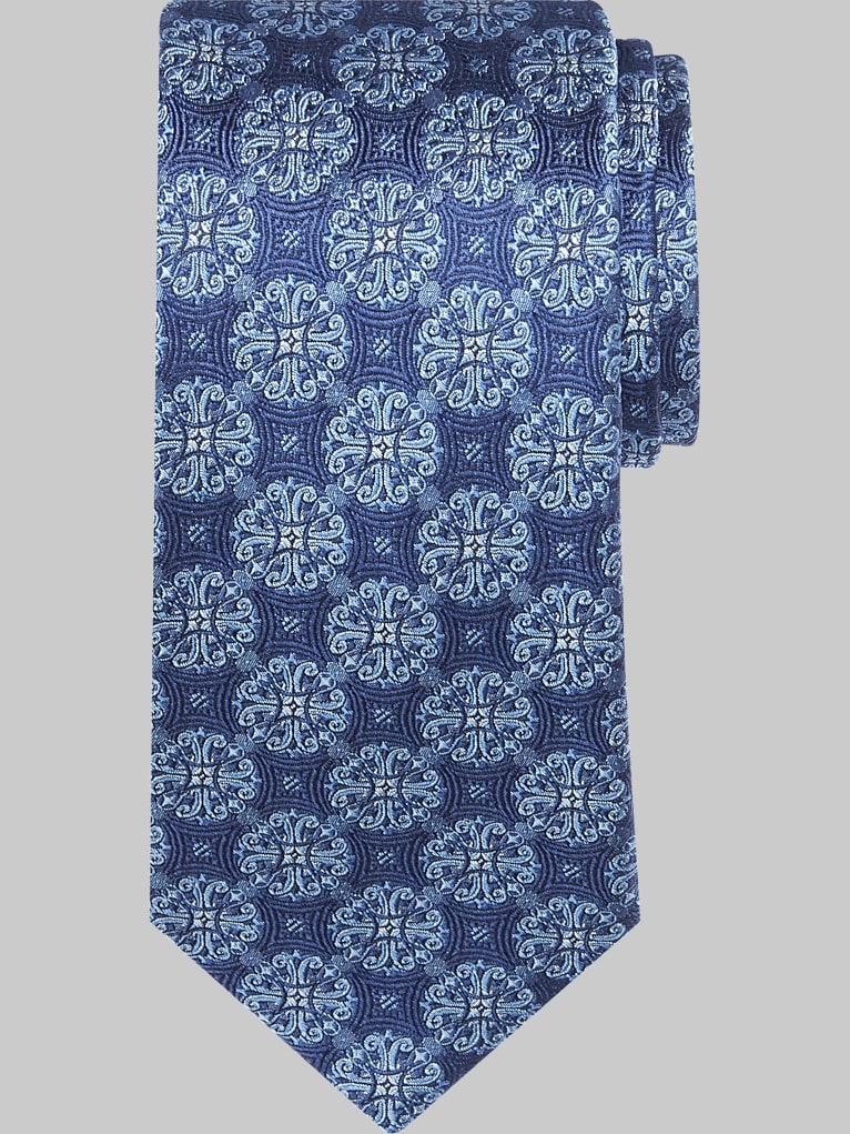 Joseph Abboud Narrow Tonal Medallion Tie