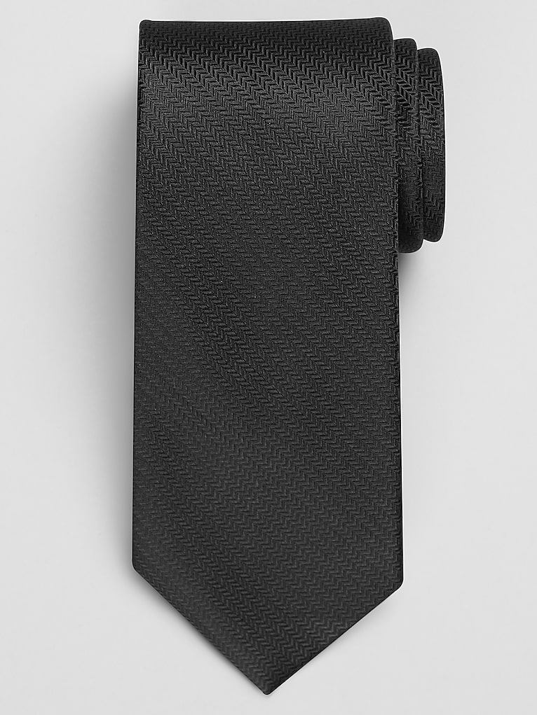 Calvin Klein Narrow Woven Chevron Tie