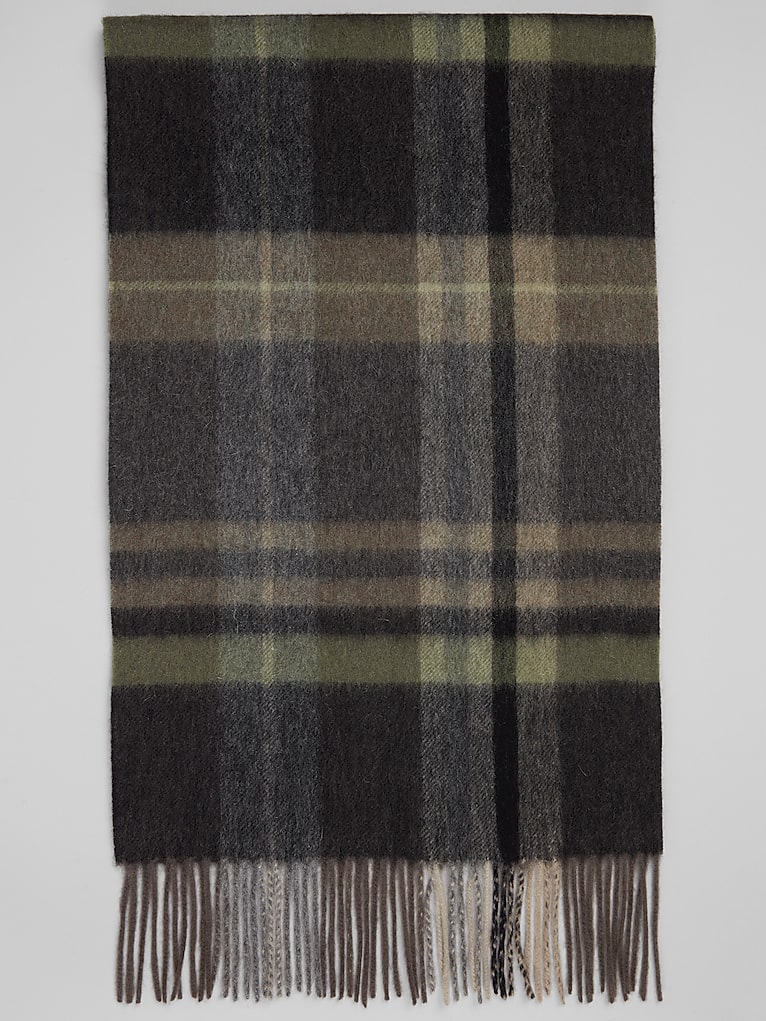 Joseph Abboud Tartan Plaid Cashmere Scarf