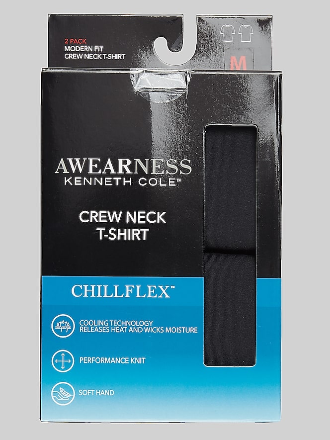 Awearness Kenneth Cole CHILLFLEX Crewneck T-Shirt, 2-pack