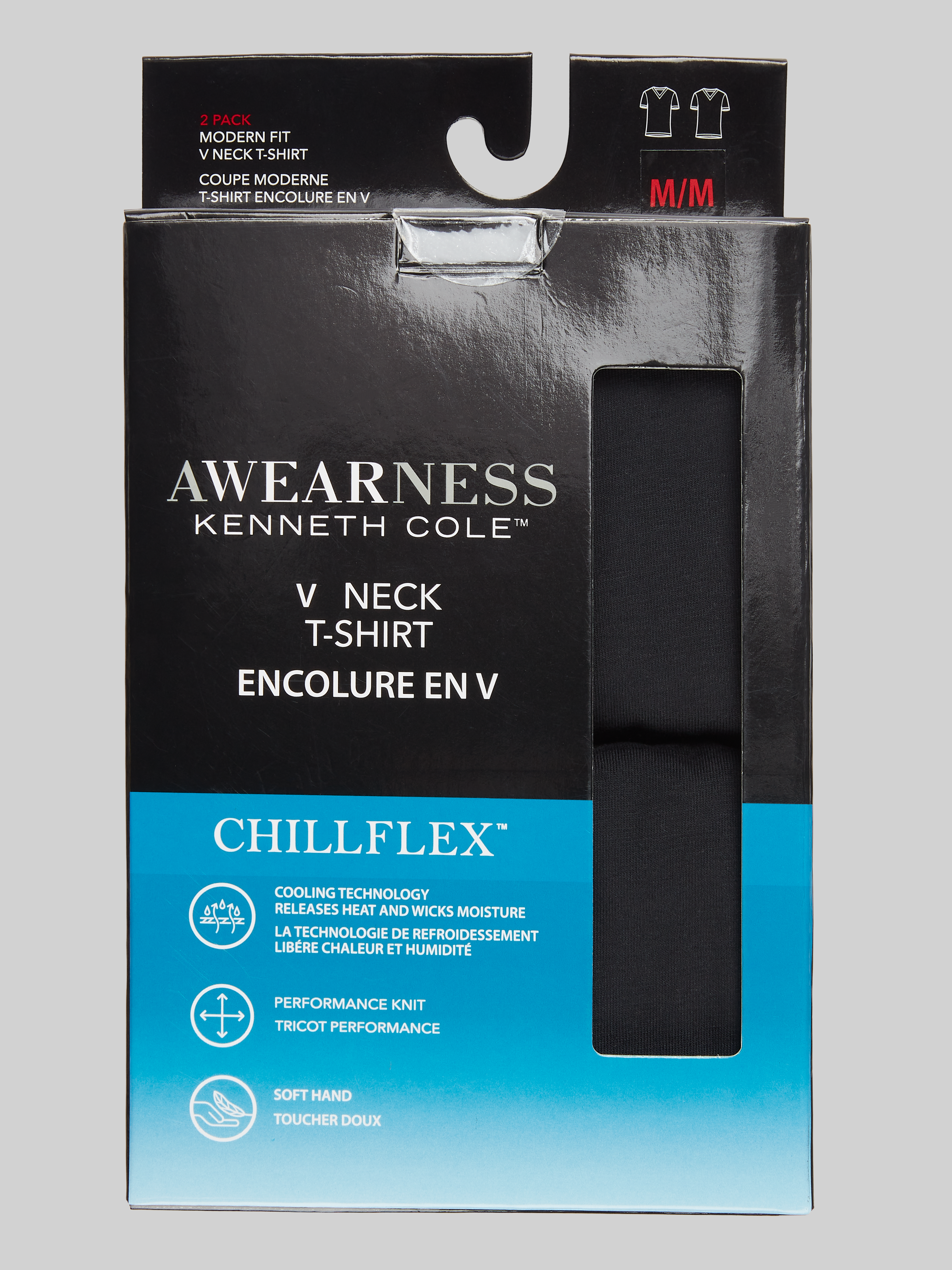 ChillFlex V-Neck T-Shirt, 2-pack