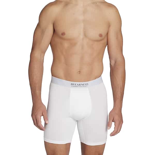 Awearness Kenneth Cole Men's CHILLFLEX Boxer Briefs, 2-Pack White - Size: Small