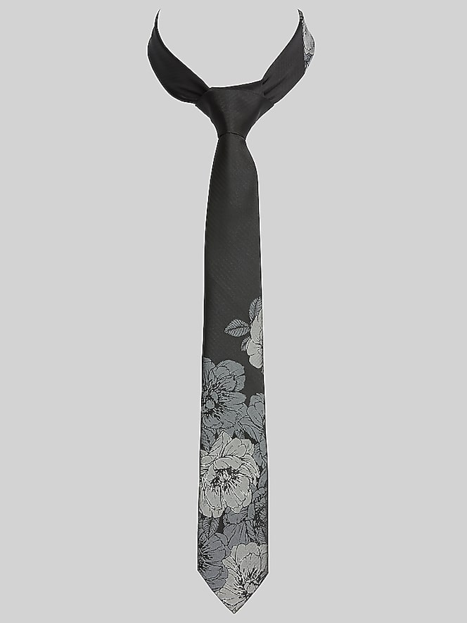 Egara Narrow Floral Panel Tie