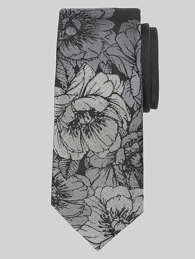 Egara Narrow Floral Panel Tie