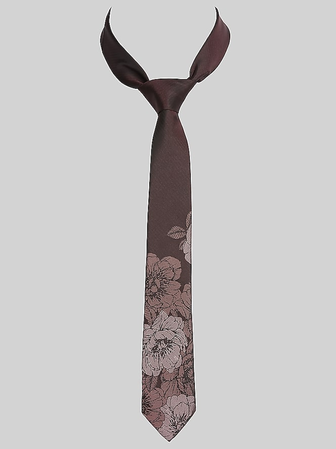 Egara Narrow Floral Panel Tie