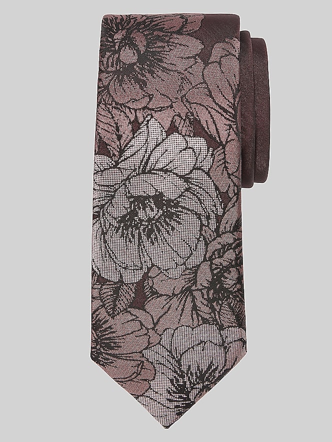 Egara Narrow Floral Panel Tie