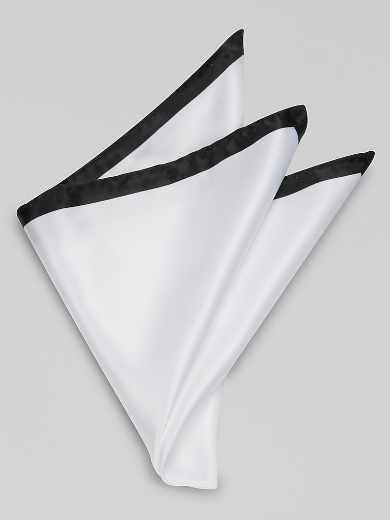 Egara Two-Tone Bordered Pocket Square