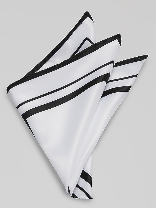 Egara Two-Tone Frame Border Pocket Square