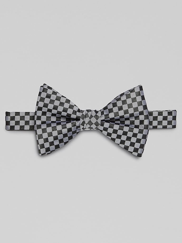 Egara Checkerboard Pre-Tied Bow Tie