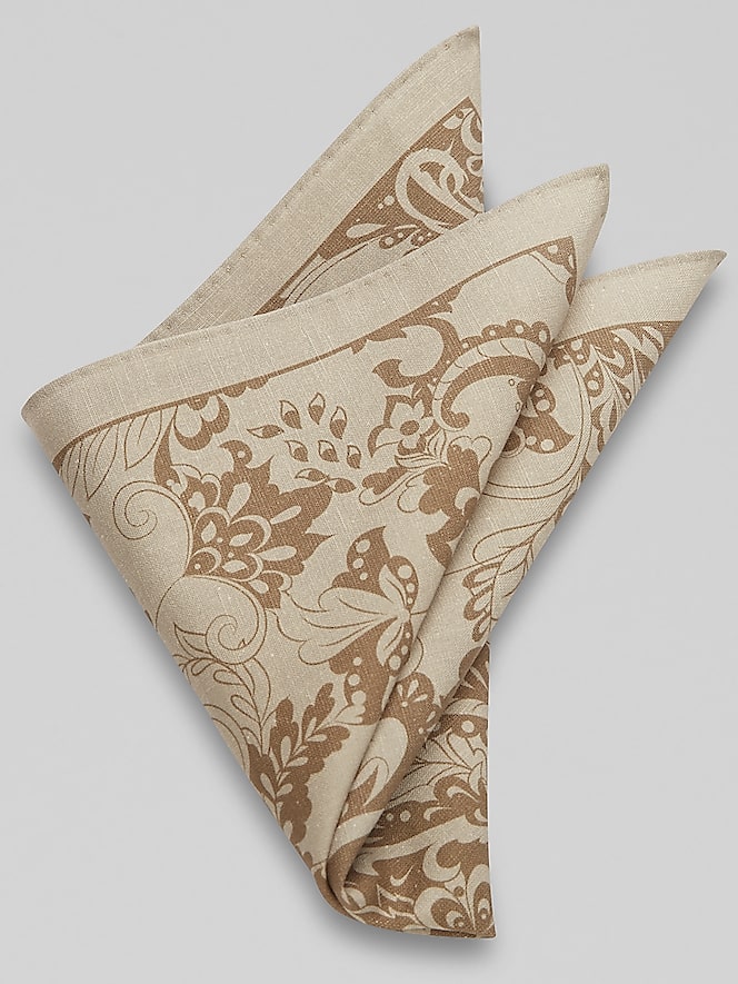 Joseph Abboud Botanical Paisley Pocket Square