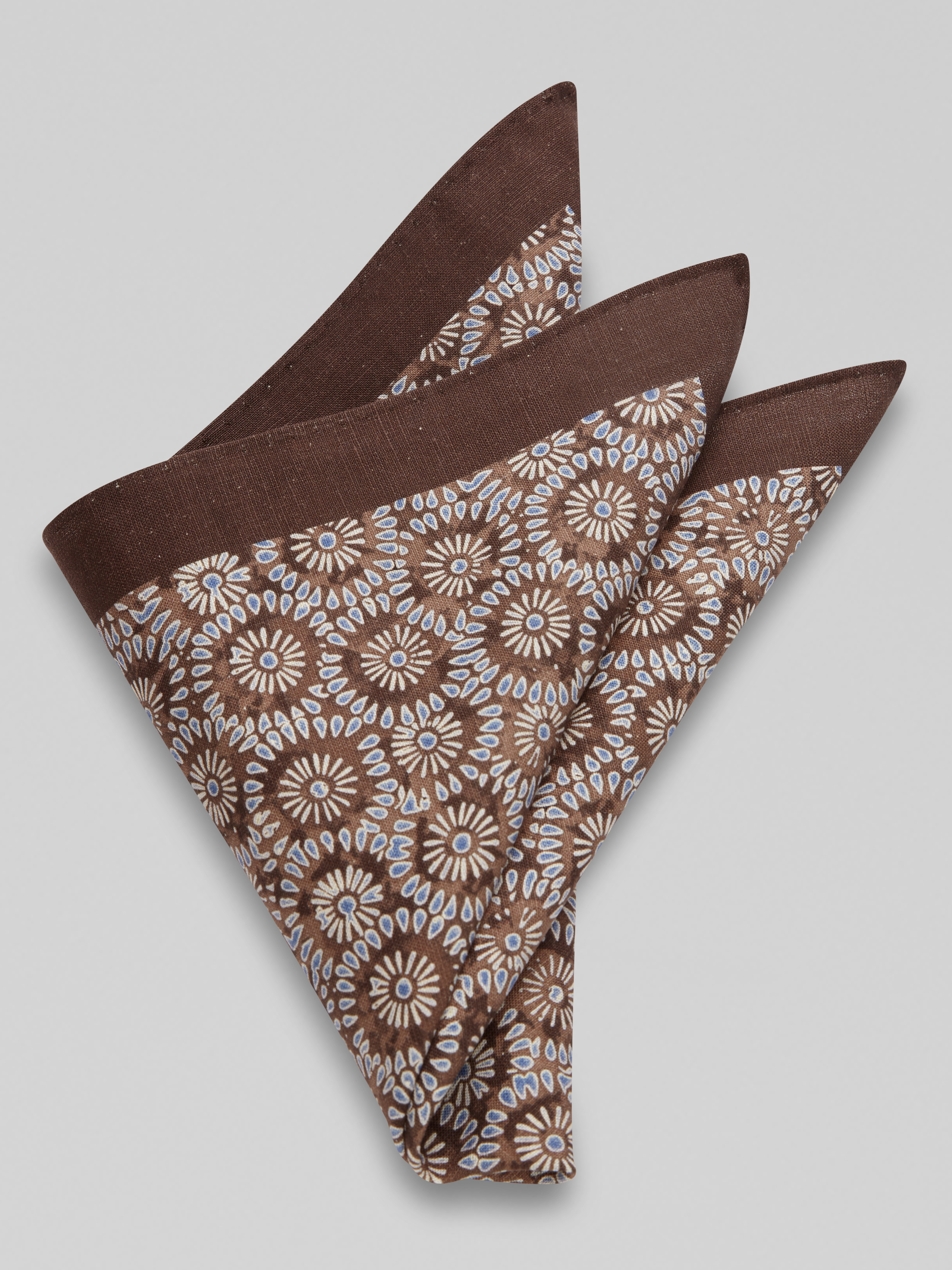 Classic Indigo Pattern Pocket Square